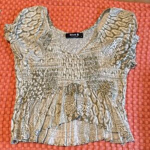 Blue B Women's Patterned Blouse - Gray